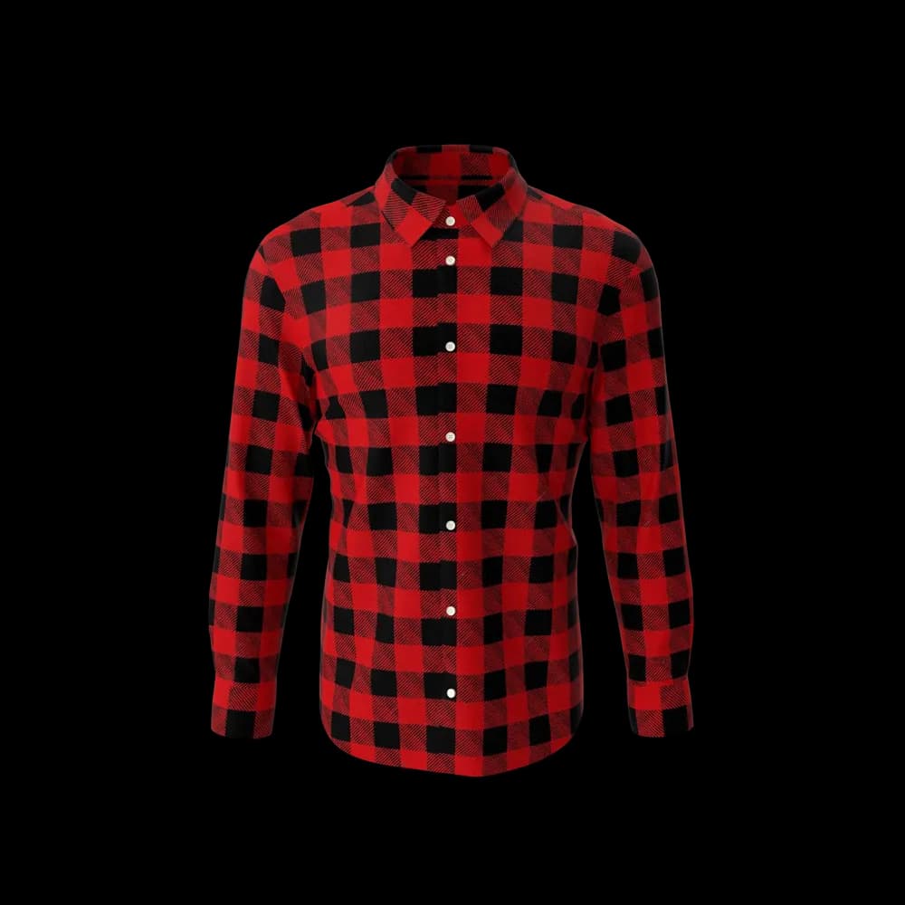Man Plaid Shirt 1